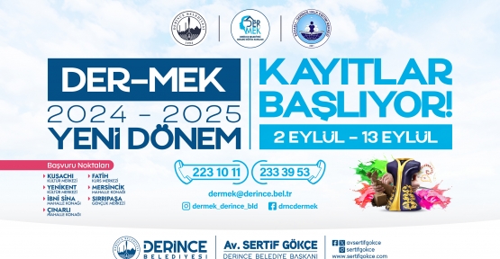 DER-MEK’te Kayıtlar Başladı