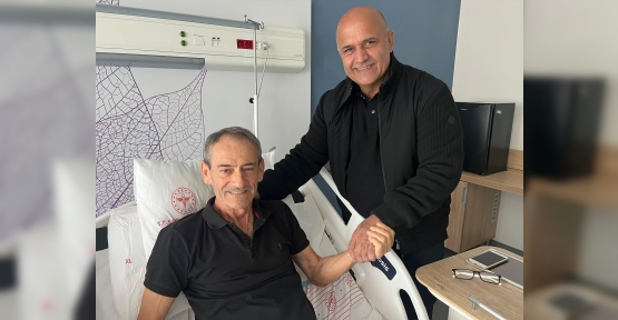 Kocaelispor Efsanesi İbriç’e  Durul’dan Geçmiş Olsun Ziyareti