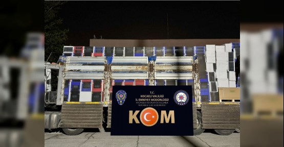 8 MİLYON DAL BANDROLSÜZ MAKARON ELE GEÇİRİLDİ