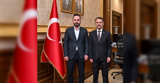 AK Parti Gençlik Kolları MKYK Üyesi Hamza Tekin, Vali İlhami Aktaş'a Ziyaret