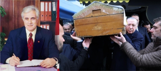 CUMHURBAŞKANI ERDOĞAN, KOCAELİ'DE BURHAN ABİŞ'İN CENAZESİNE KATILDI