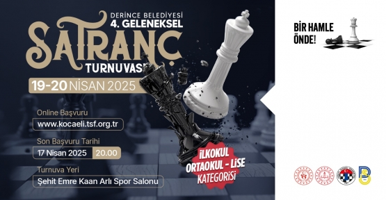 Derince’de Satranç Heyecanı Yaşanacak