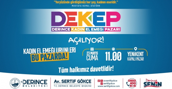 Derince Kadın El Emeği Pazarı Açılıyor
