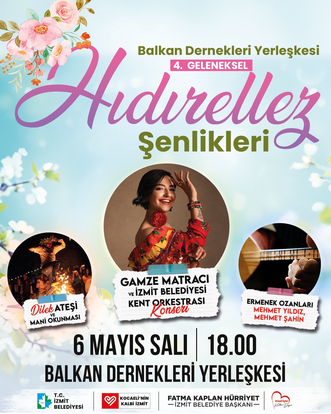 İzmit Belediyesi, Hıdırellez Şenliklerini Balkan Dernekleri Yerleşkesinde Kutlayacak