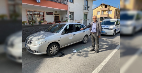 MUHTARIN OTOMOBİLİNE SALDIRDILAR