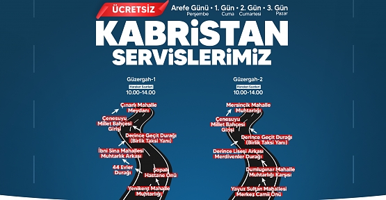Bayramda Mezarlıklara Ücretsiz Ulaşım