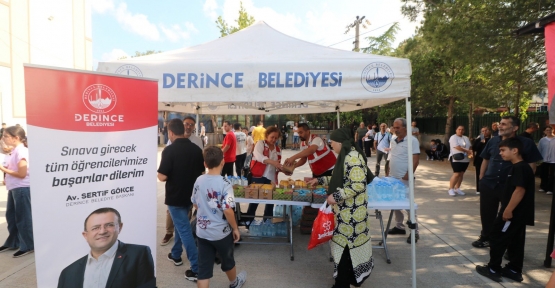 Derince Belediyesi LGS’ye Giren Öğrencileri Yalnız Bırakmadı