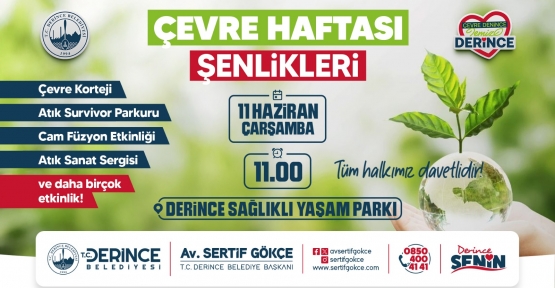 Derince’de Çevre Haftası Şenlikleri