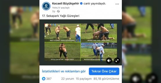 Sekapark Yağlı Güreşleri Dijitalde Milyonlara Ulaştı