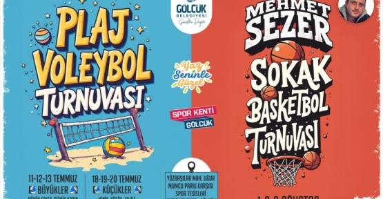 Spor Kenti Gölcük’te Yaz Turnuvaları Başlıyor