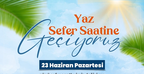 Toplu Taşımada Yaz Tarifesine Geçiliyor