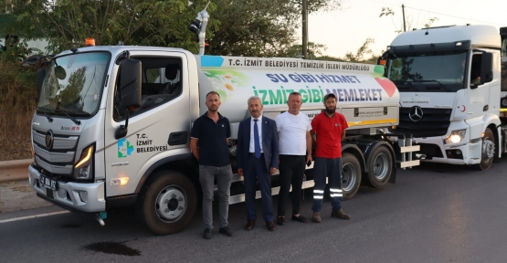 İzmit Belediyesinden Karamürsel Yangınına Destek