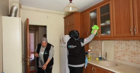 Büyükşehir’den 7 Ayda 2 Bin 288 Ev Temizliği Hizmeti