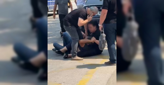 Eski Eşinden Kocasına Meydan Dayağı Kamerada