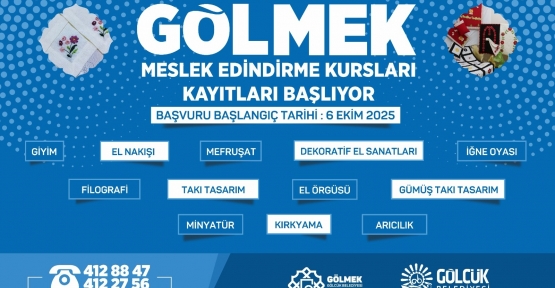 GÖLMEK KURSLARINDA YENİ DÖNEM KAYITLARI 6 EKİM’DE BAŞLIYOR