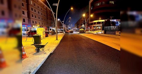 Körfez’de Gece Asfalt Mesaisi