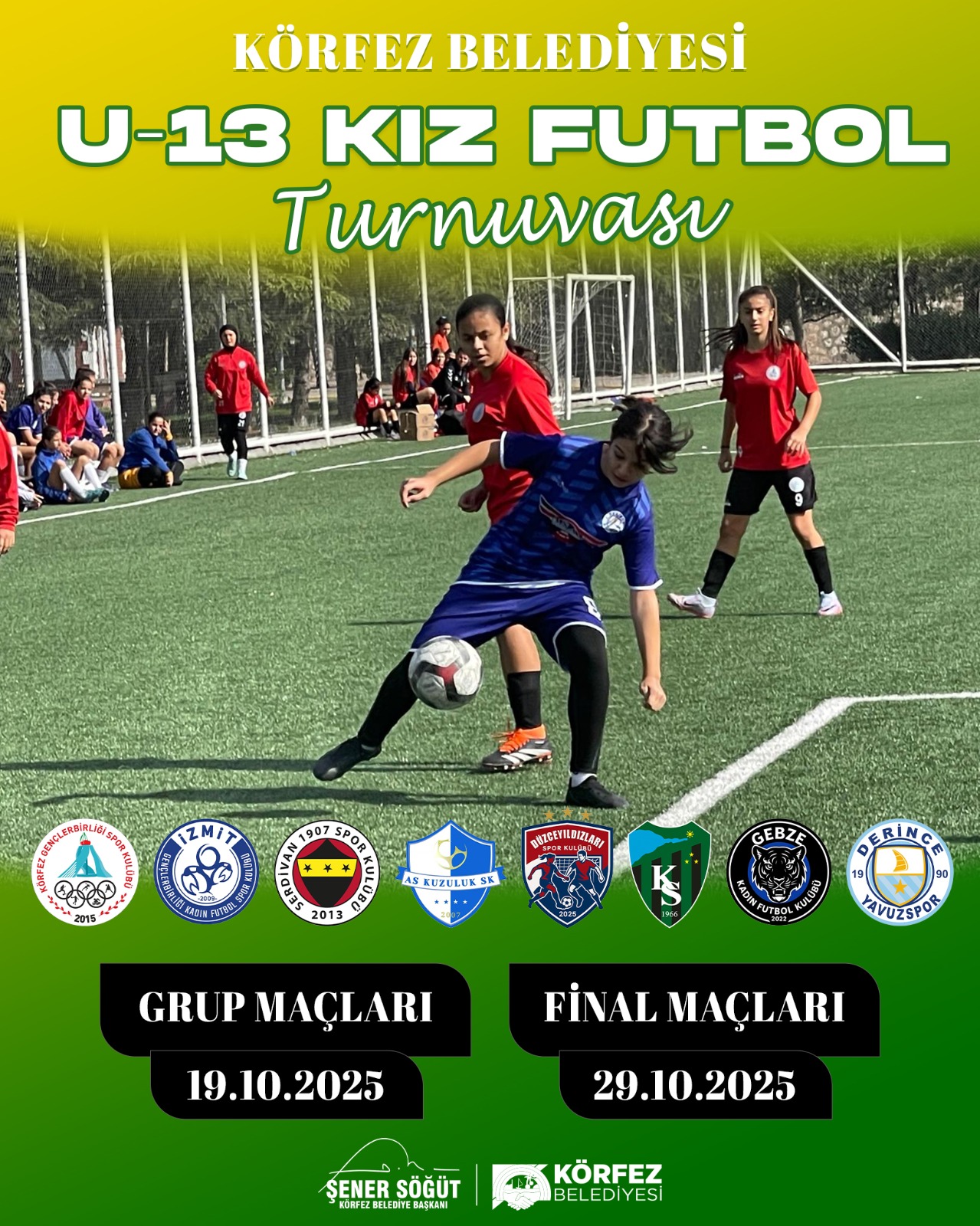 Körfez’de U13 Kız Futbol Takımları Turnuvası Başladı