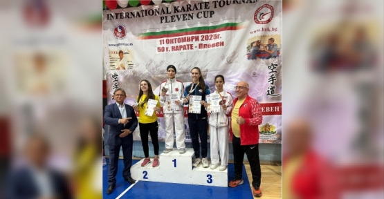 KÖRFEZLİ KARATECİLER BULGARİSTAN’DA ALTIN VE BRONZ MADALYA ALDILAR