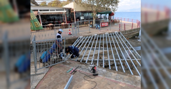 Değirmendere Sahiline Yeni Yaya Geçiş Köprüsü