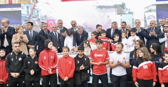 DEV TESİSİN TEMELİNİ BAKAN OSMAN AŞKIN BAK ATTI