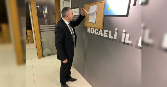 İYİ Parti Kocaeli İl Delege Listesi Askıya Çıktı