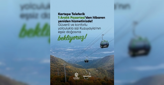 Kartepe Teleferik’te Bakım Çalışmaları Tamam
