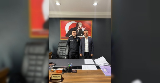 Okudan’dan Komiser Çiçek’e Hayırlı Olsun Ziyareti