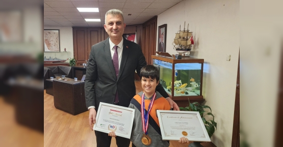 Türkiye'nin ve Gölcük’ün Gururu Sarp Arel Başkan Sezer’e Konuk Oldu