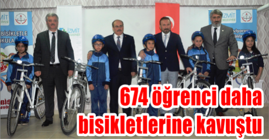 674 ÖĞRENCİ DAHA BİSİKLETLERİNE KAVUŞTU