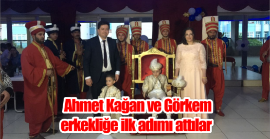   Ahmet Kağan ve Görkem  Erkekliğe ilk adımı attılar