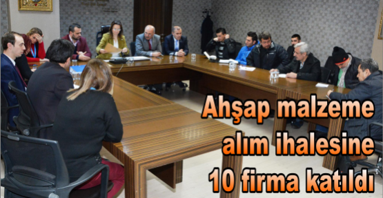 Ahşap malzeme  alım ihalesine  10 firma katıldı