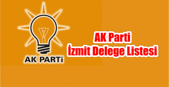 AK Parti İzmit Delege Listesi