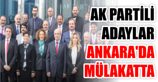 AK PARTİ'Lİ ADAYLAR ANKARA'DA