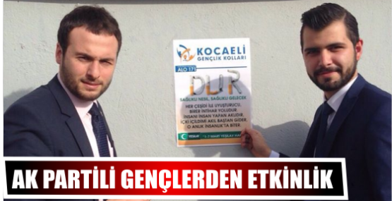AK Partili gençlerden Yeşilay haftası etkinliği