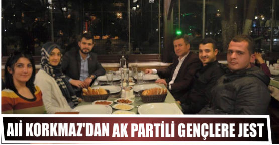 Ali Korkmaz’dan  AK Partili gençlere jest