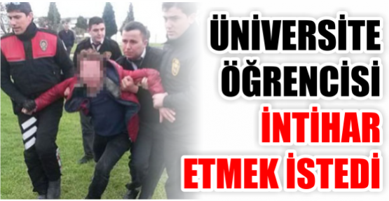 Alkol alıp intihar etmek istedi