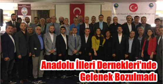  Anadolu İlleri Dernekleri'nde gelenek bozulmadı