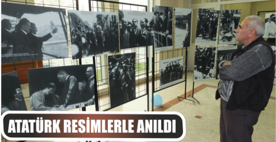 Atatürk resimlerle anıldı