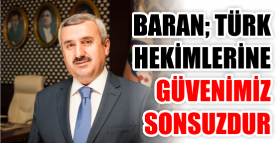 Başkan Baran Tıp Bayramını Kutladı