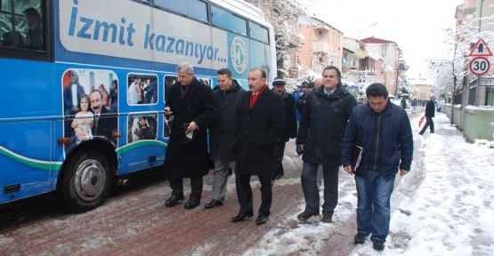 Başkan Doğan'ı Karda Durduramadı