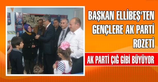 Başkan Ellibeş’ten Gençlere AK Parti Rozeti