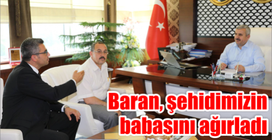 Başkan, şehidimizin  babasını ağırladı