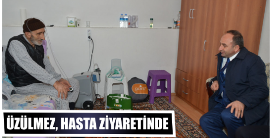 Başkan Üzülmez, hasta ziyaretinde