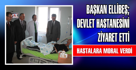 Belediye Başkanı Mehmet Ellibeş Necati Çelik Gölcük Devlet Hastanesini ziyaret etti