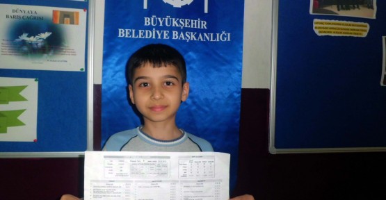 Bilgievi öğrencisinden tam puan