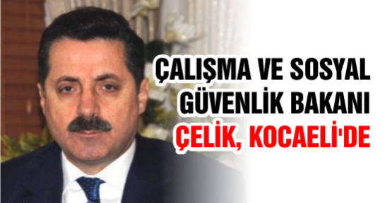 ÇALIŞMA VE SOSYAL GÜVENLİK BAKANI ÇELİK, KOCAELİ'DE