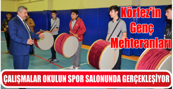 ÇALIŞMALAR OKULUN SPOR SALONUNDA GERÇEKLEŞİYOR