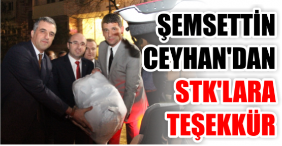 Ceyhan’dan STK’lara teşekkür
