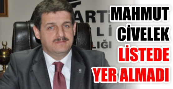 CİVELEK LİSTEDE YER ALMADI