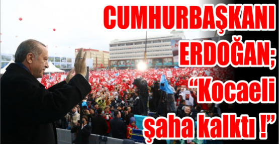 Cumhurbaşkanı Erdoğan, Kocaeli'de halka hitap etti